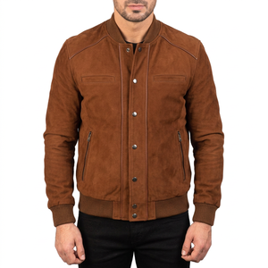 Vestes en daim véritable en gros pour les grossistes, directement de l'usine, coupe sur mesure, vêtements d'extérieur en cuir suédé, faible MOQ - Product Image 4