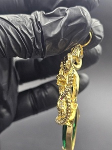 Pendentif Dragon Décoratif Hip Hop en Argent 925 Plaqué Or, Bijou de Mode, Pendentif de Luxe en Moissanite VVS, Pendentif Personnalisé - Product Image 6