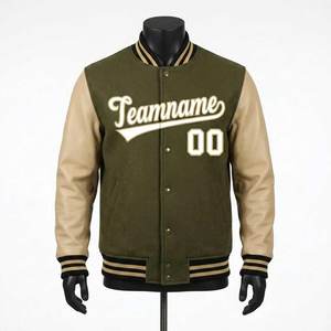 Custom Chenille Patches <b>Varsity</b> <b>Jacket</b> Outdoor Winter Men <b>Vintage</b> Street Wear College Letterman Baseball <b>Jackets</b> - Product Image 1