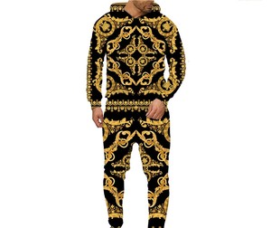 Ensembles de survêtements décontractés pour hommes, personnalisés et imprimés par sublimation, en molleton épais de coton, pour l'hiver – Meilleures ventes - Product Image 3