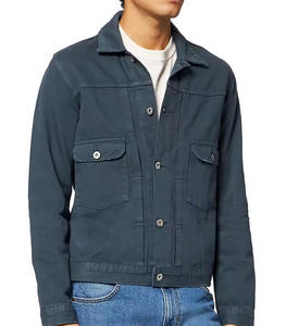 Chaqueta de Invierno con Capucha Suave y Duradera para Hombre con Logotipo Frontal Estilo Chaqueta Vaquera Clásica y Cómoda 100% Algodón - Product Image 1