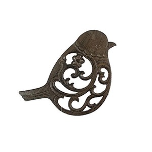 Trivets de Hierro Fundido con Diseño de Pájaro - Venta al por Mayor - Hechos a Mano en Moradabad, India, Diseño Tradicional - Product Image 1