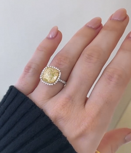 Anillo de Diamante Cultivado en Laboratorio con Corte Brillante para Mujer, Engaste de Puntas, Oro Amarillo, Oro Blanco, Oro Rosa, Joyería de Compromiso y Boda - Product Image 6
