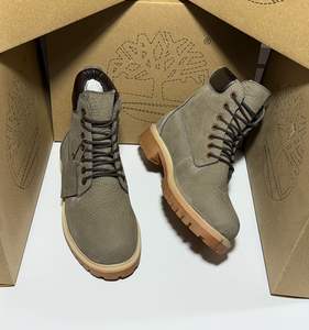 Bottes de neige légères pour hommes, style western, en cuir véritable, imperméables, antidérapantes, confortables, à lacets, pour l'hiver - Product Image 3