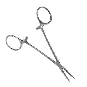 Pinces à moustiques Halsted de haute qualité 14 cm, pointe fine droite, mâchoire dentelée, en acier inoxydable, pince hémostatique chirurgicale certifiée CE - Product Image 6