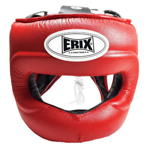 Casque de boxe intégral personnalisable avec double visière et aérations – Équipement de protection premium pour le sparring – Options en cuir ou synthétique - Product Image 5