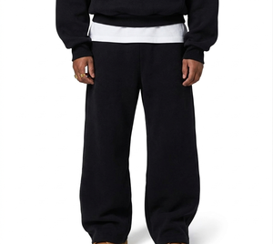 Factory Direct brushed fleece joggers fleece lined sweatpants custom logo service - Product Image 6