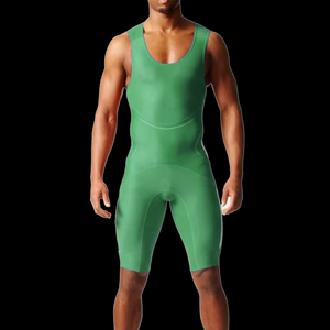 Singletes de Lucha Transpirables con Logotipo Personalizado de Alta Calidad, Impresos por Transferencia de Calor, y Pantalones Ajustados para Hombre, Venta al Por Mayor a Precio Económico - Product Image 1