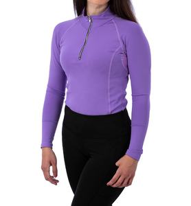 Chemise de concours d'équitation personnalisée unisexe Couche de base équestre pour femmes Hauts d'équitation confortables - Product Image 1