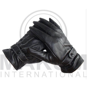 Most Popular Pakistan Made Winter Leather Dressing Gloves Breathable Washable Touchscreen Needle Detection - Product Image 3