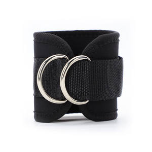 Attelle de cheville unisexe en néoprène et nylon pour la gym, avec logo personnalisé, sangle de cheville rembourrée pour machines à câbles - Product Image 5