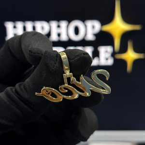 Personalized Letter <b>Necklace</b> 925 Sterling <b>Silver</b> VVS Moissanite Luxury Hip Hop Style Charm Pendant Gold Plated Hiphop Sparkle - Product Image 4