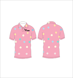 เสื้อโปโลผู้ชายลายจุดแบบกำหนดเองเสื้อโปโลกอล์ฟแขนสั้นเสื้อโปโลกีฬาลำลองคุณภาพสูงพิมพ์ลายด้วยเทคโนโลยีซับลิเมชัน - Product Image 2