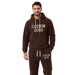 Survêtement d'hiver personnalisé pour hommes, à capuche et fermeture éclair intégrale, en coton, vente en gros pour les boutiques américaines, faible MOQ, veste de survêtement rétro - Product Image 3