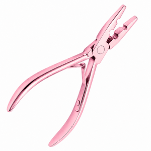 Pinzas profesionales de acero inoxidable para extensiones de cabello, herramienta para microanillos y cuentas - Product Image 1