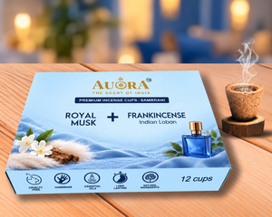 Private Label Eco-Friendly Indian Natural Incense Cups Long-Lasting 12-Piece Box Solid Dhoop Havan <b>Sambrani</b> Loban Air Fresheners - Product Image 5