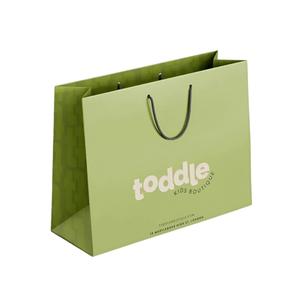 Custom Printed Luxury Kraft Paper <b>Bags</b> with Logo for <b>Gift</b> Packaging, Clothing Boutiques, and Jewelry Retail - (Style 01) - Product Image 3