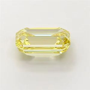 เพชรเหลืองทรงเอเมอรัลด์ 7 กะรัต เพาะเลี้ยงในห้องปฏิบัติการ คุณภาพ VVS2 สีเหลืองแฟนซี คุณภาพพรีเมียม เพชรเม็ดเดี่ยว - Product Image 2