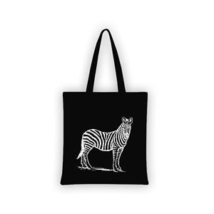 Bolsa de Mano Moderna con Diseño de Elefante Blanco de Sai Impex, Negra, Ecológica, Reutilizable, 100% Algodón, Anti-Bolsas - Product Image 2