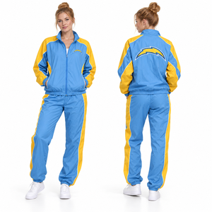 Conjuntos de Chaqueta Cortavientos para Mujer, Diseños Modernos para Uso Diario, Chaqueta con Estampados Gráficos y Pantalones a Juego, Dos Piezas - Product Image 1