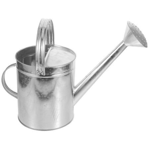 Durable Galvanized Steel Watering Can Classic Metal <b>Garden</b> <b>Tool</b> With Long Spout And Fine Rose Heavy-Duty Rust-Resistant For Sale - Product Image 1