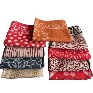 Best Selling 100% Organic Cotton Square <b>Bandana</b> Scarf Custom Logo Printed by Manufacturer Ethnic Style for Outdoor Adults - Product Image 1