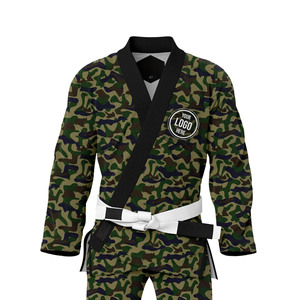 Uniforme de Taekwondo Professionnel Premium Arme Green en Coton Léger Antidérapant pour Compétition Poomsae, Ensemble Dobok Arts Martiaux GOLDEN - Product Image 3