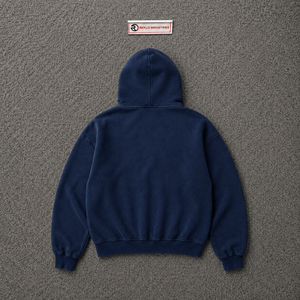 เสื้อฮู้ดซิปฮู้ดลายกราฟิกนกพระอาทิตย์ สีกรมท่า ทรงโอเวอร์ไซส์ สไตล์วินเทจ สตรีทแวร์ พิมพ์ลายแบบดิสเทรส เสื้อฮู้ดลำลอง ยูนิเซ็กส์ สไตล์คนเมือง - Product Image 6
