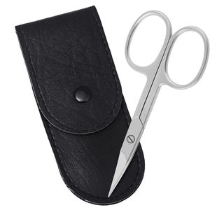 Ciseaux à ongles personnalisés pour manucure, finition polie, lame incurvée extra-fine en acier métallique, ciseaux à cuticules de beauté avec étui - Product Image 4