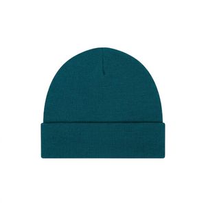 Bonnet en tricot 100 % acrylique jaune néon vert avec revers et bande contrastante, unisexe, ajustable, pour l'extérieur, style décontracté - Product Image 1