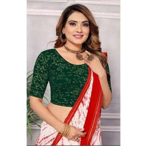 Elegante Blusa India Verde de Talla Grande para Mujer, Ideal para Bodas y Fiestas, Tela Georgette, Compre Directamente del Proveedor - Product Image 1