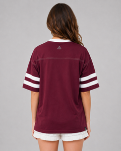 Custom Made Drop Shoulder Boxy Fit Women's T-Shirt 100% Cotton Regular Lightweight Breathable Quick Dry Solid Color <b>Appliques</b> - Product Image 3