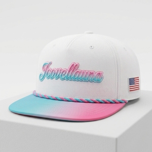 Gorra de golf snapback de sarga de algodón personalizada con bordado 3D, visera plana, ajustable, estilo béisbol, OEM, logotipo personalizado, de fábrica, para moda y fiestas - Product Image 5