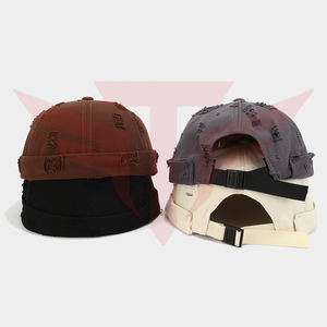 Gorra de Béisbol Unisex de 6 Paneles de Tactus Industries, Impresa con Serigrafía, de Lona Desgastada, con Hebilla Dorada de Cobre, Estilo Urbano - Product Image 3