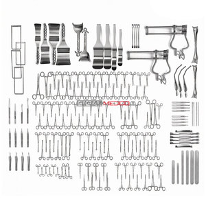 Juego Completo de Instrumentos Quirúrgicos para Laparotomía Abdominal, Kit de Instrumentos Médicos Quirúrgicos de Acero Inoxidable Alemán Reutilizable para Cirugía General - Product Image 4