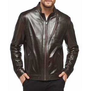 Custom Size Casual Wear Genuine Fashion <b>Leather</b> <b>Jacket</b> for <b>Men</b> 2026 New Arrival High Quality Fashion <b>Men</b> <b>Leather</b> <b>jacket</b> for <b>mens</b> - Product Image 5