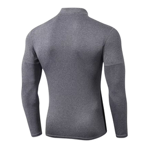 เสื้อยืดแขนยาวผู้ชายแบบซิป 3/4  ทรงเข้ารูป ผลิตจากโพลีเอสเตอร์/คอตตอน เป็นมิตรต่อสิ่งแวดล้อม แห้งเร็ว - Product Image 2