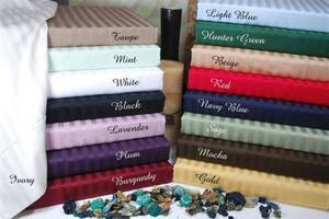 Sábanas Dobles King Queen Oaptimo de Satén 300 Hilos, Impermeables, Plegables, de Algodón y Lino, Alta Calidad, Blancas, Tamaño Americano, para Uso Doméstico - Product Image 5