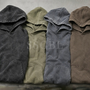 เสื้อฮู้ดดี้ทรงโอเวอร์ไซส์ ผ้าเฟรนช์เทอร์รี่ คอตตอน วินเทจวอช สำหรับผู้ชายและผู้หญิง รับผลิตตามแบบ OEM โรงงานบังกลาเทศ - Product Image 6