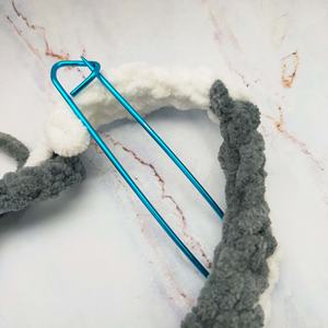 Porte-points en alliage d'aluminium Set de sécurité 12cm de long Porte-fils pour textiles et tissus Artisanat Notions/Crochet - Product Image 3