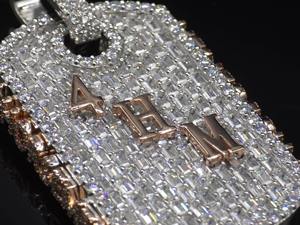 Colgante de Moissanita VVS Personalizado de Fábrica para Hombre, Joyería Iced, Collares con Colgante de Diamantes VVS, Colgante de Letra Hip Hop - Product Image 2