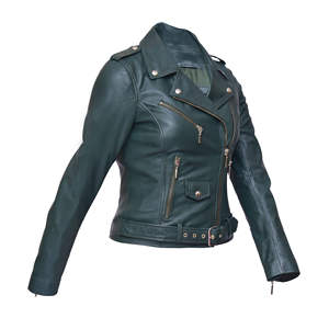 Chaqueta de Cuero para Mujer, Nueva, de Alta Calidad, Estilo Bomber, Personalizada, Cómoda, Transpirable, Ecológica, para Uso en Exteriores - Product Image 2