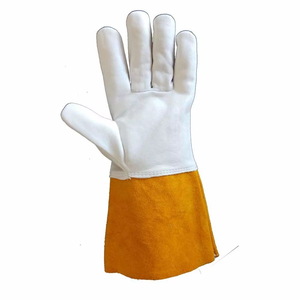 Guantes de Trabajo de Doble Seguridad para Soldadura, Diseño Personalizado, Cuero Vacuno, Industriales, para Construcción - Product Image 4