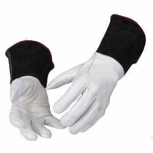 Gants de soudage TIG haute Performance grain de chèvre vache cuir fendu résistant à l'abrasion pour la lutte contre les incendies BBQ-Protection des bras de la main - Product Image 1
