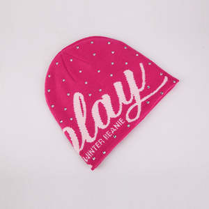 Bonnet en tricot tendance avec strass pour hommes et femmes, personnalisable, imprimé, pour l'hiver, chaud, style streetwear urbain - Product Image 4
