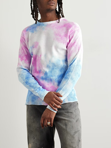 Camisetas Unisex al por Mayor, Personalizadas con Tinte Tie Dye, de Polialgodón, Estilo Urbano, Cuello Redondo, Calidad Premium - Product Image 2