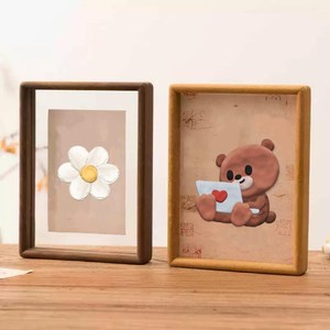 Rustic Walnut <b>Wood</b> Photo <b>Frame</b>, Solid Hardwood <b>Picture</b> <b>Frame</b>, Anniversary Gift - Product Image 2