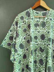 Custom Women Evening Print <b>Kaftan</b> Dress Cotton <b>Kaftan</b> Cotton 100% Hand Block Printed <b>Kaftans</b> Printed Cotton <b>Kaftan</b> <b>Beach</b> Wear - Product Image 3