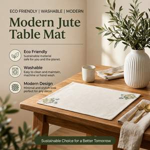 Napperon de table élégant en coton, set de table haut de gamme résistant à la chaleur, pour restaurant, durable, lavable et réutilisable - Product Image 4