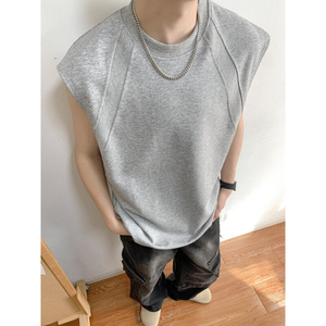 Men's Sleeveless Gym <b>Vest</b> Breathable Workout Muscle <b>Stringer</b> Cut-Off Y Back Tank Tops Wholesale Private Label Franklin - Product Image 2